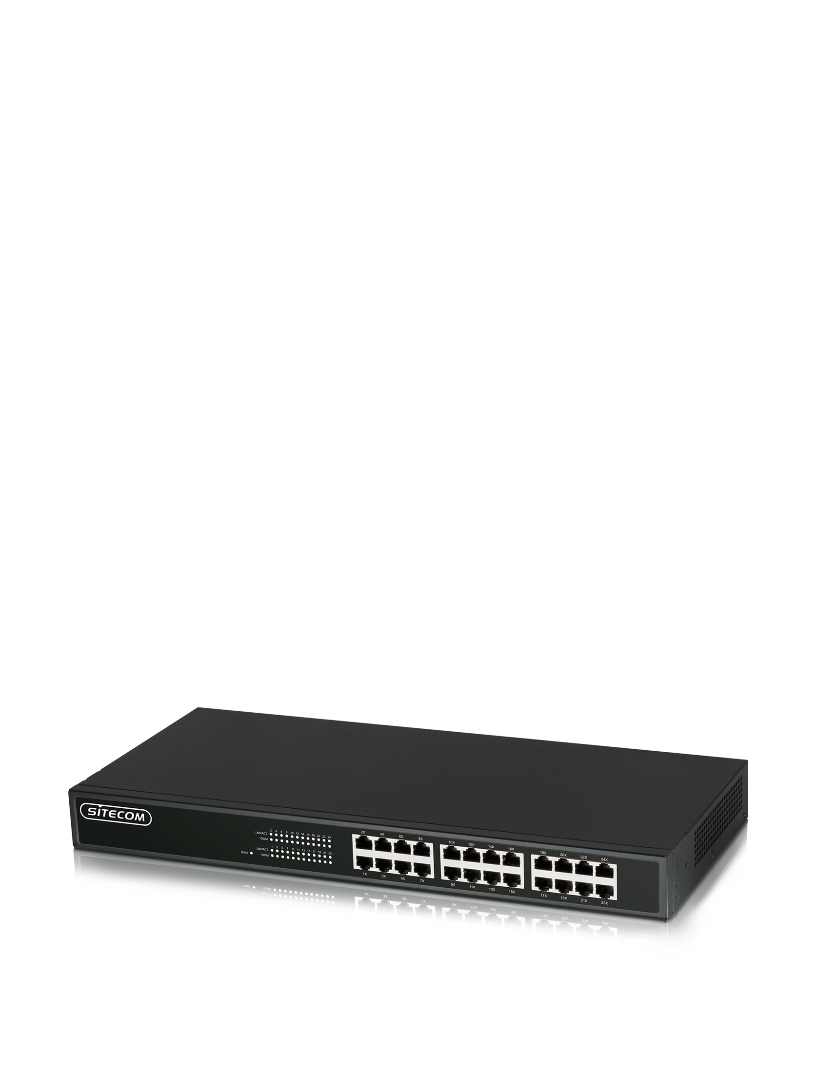 Sitecom LN-143B Network Gigabit Switch, 24 ports, 10/100/1000, noir