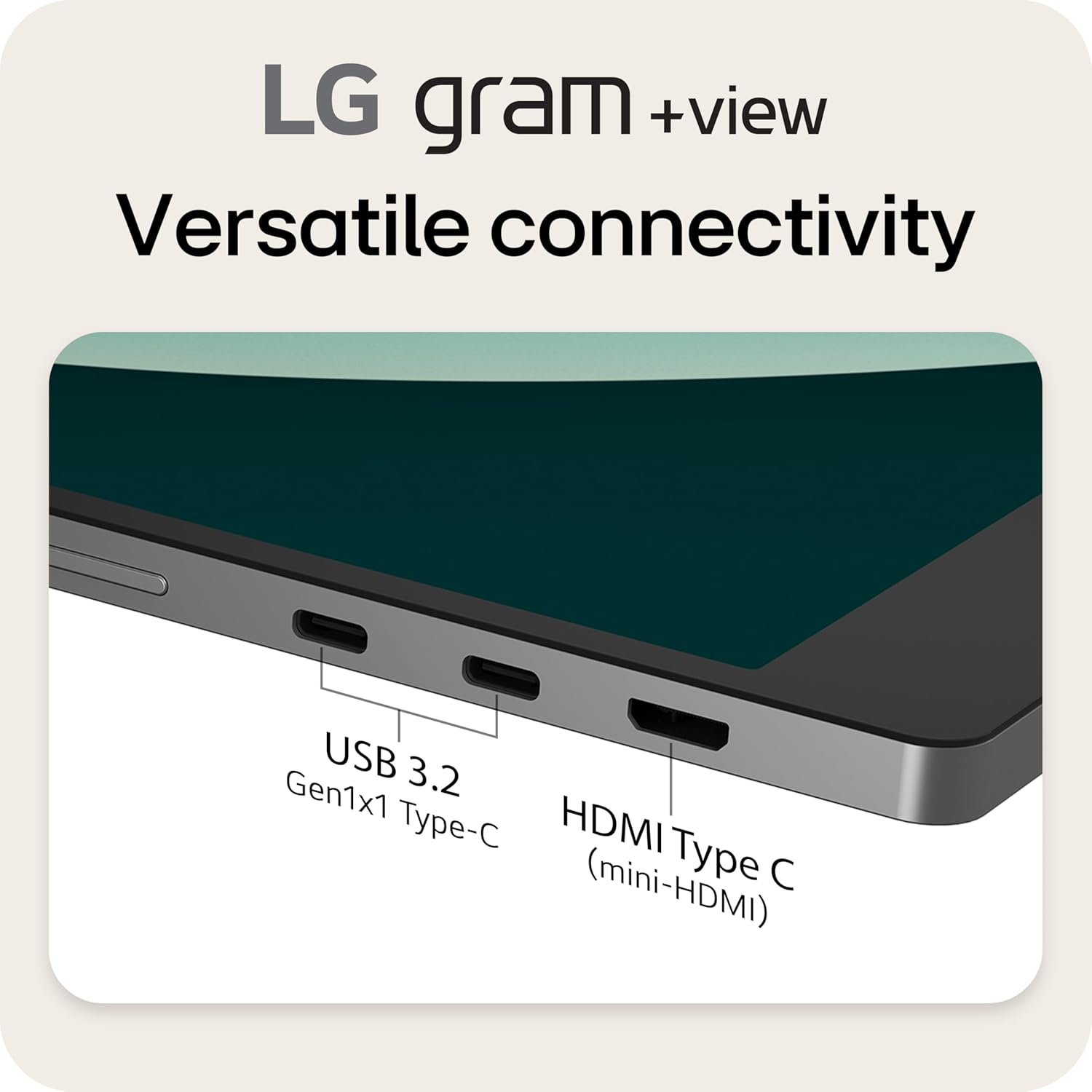 LG gram +View 17-inch Lightweight, Portable WQXG (2560x1600) Anti-Glare IPS Monitor, 16:10 Aspect Ratio, up to DCI-P3 99% Color, Built-in Speaker, USB Type-C, DisplayPort, mini HDM - Titan Silver