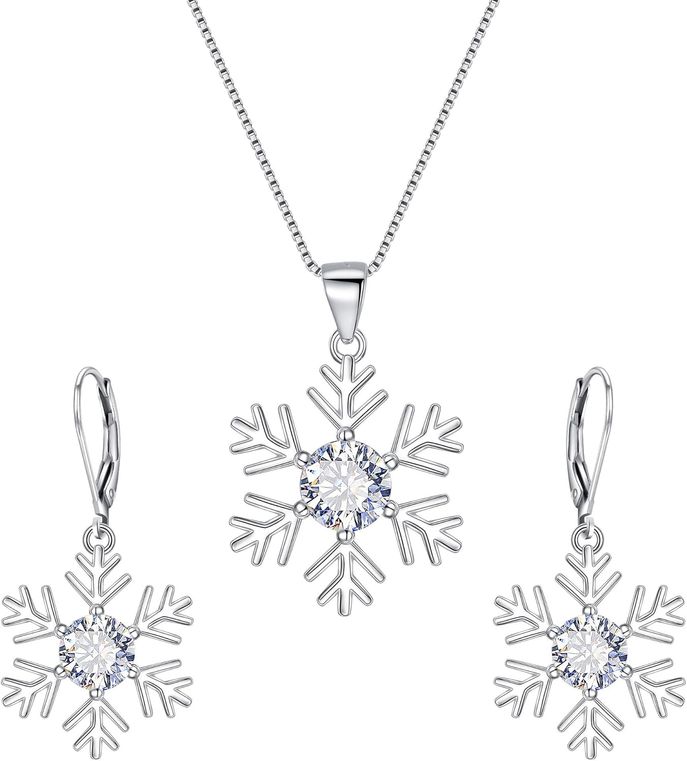 Collana A Y Con Ciondolo Fiocco Di Neve In Perla E Zircone - Regolabile 70 Cm - Leggera E Delicata, PHNIBIRD - 2