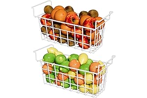Universal Chest Freezer Baskets - Premium 2-Pack Organizer Bins with Handles