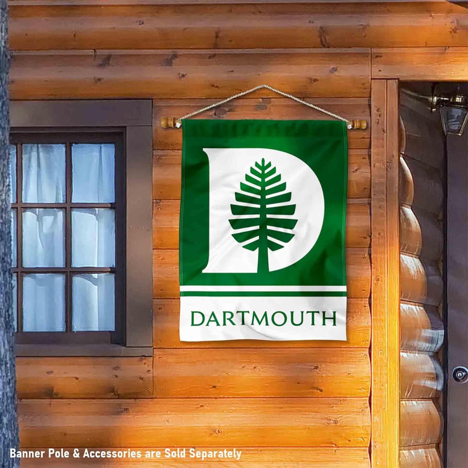 Dartmouth Big Green Wordmark Logo House Flag Banner - Image 3