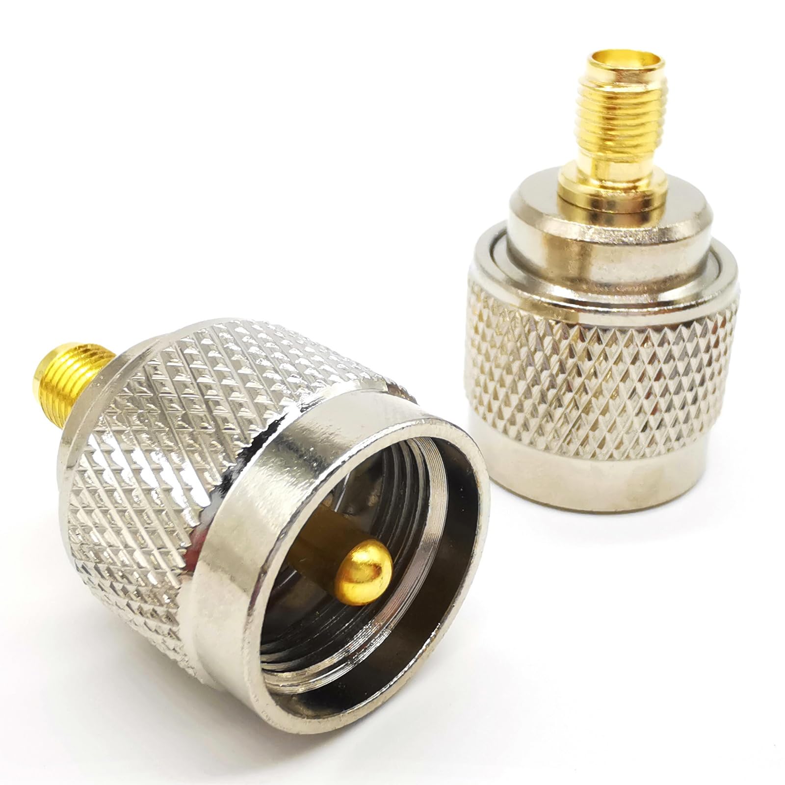 2 sztuki SMA na PL259 SO239 adapter koncentryczny, gniazdo SMA o niskiej stratności na wtyczkę PL259 UHF, złącze koncentryczne do anten radiowych CB, anten amatorskich, urządzeń wideo i WLAN
