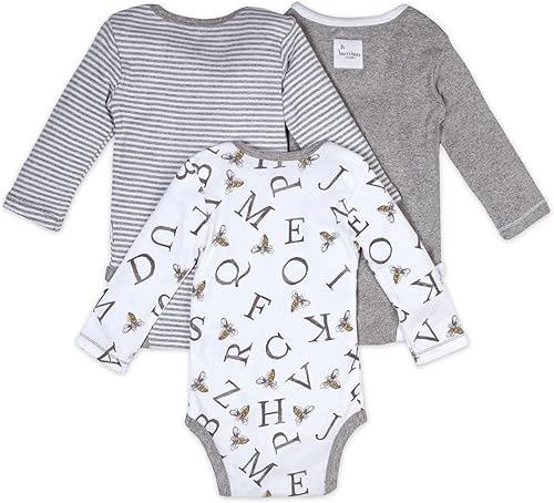 Miniatura 2 de Burts Bees Baby Body unisex para bebé paquete de 3 piezas de manga larga y corta 100 algodón orgánico