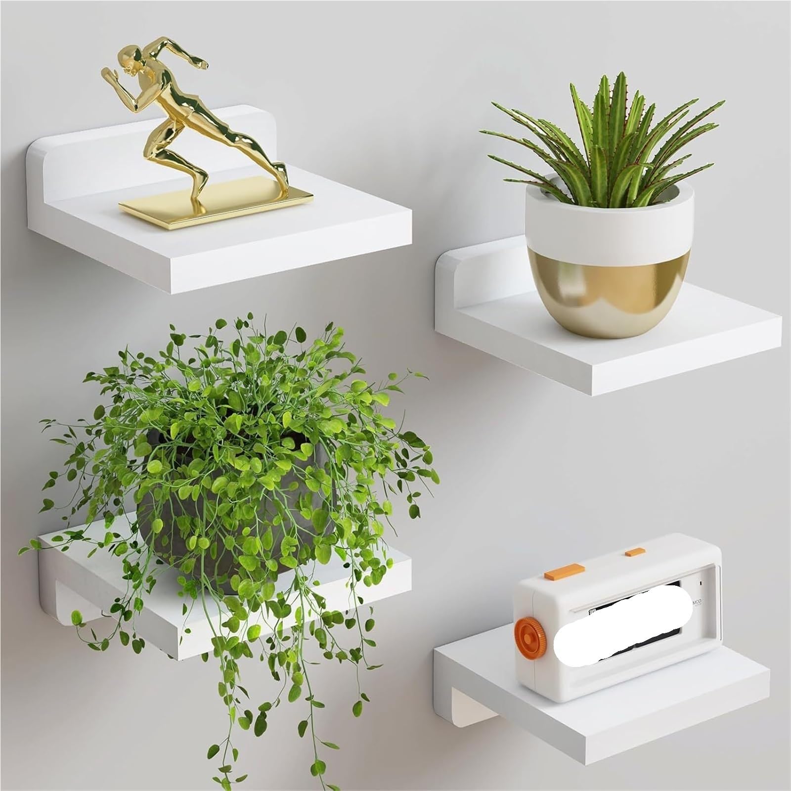 Soporte Mural para Maceta Estantería de pared madera