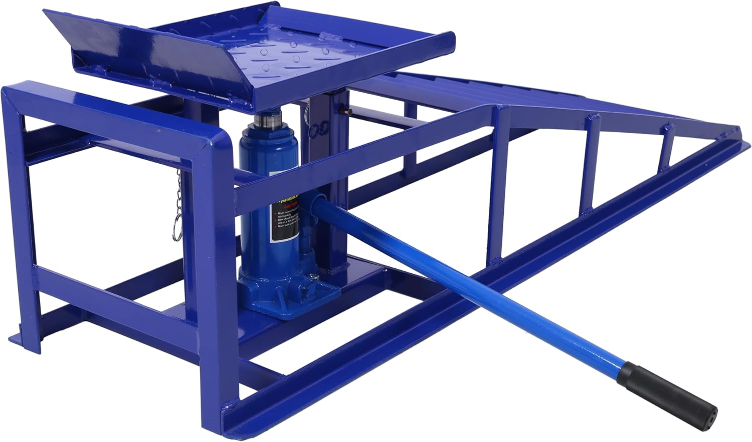 Auto Car Truck Service Ramps Lifts, Garage Car Lift Hydraulic Ramps Black 5 Ton,Automotive Hydraulic Lift Repair Frame Lift(2 Pack) Blue