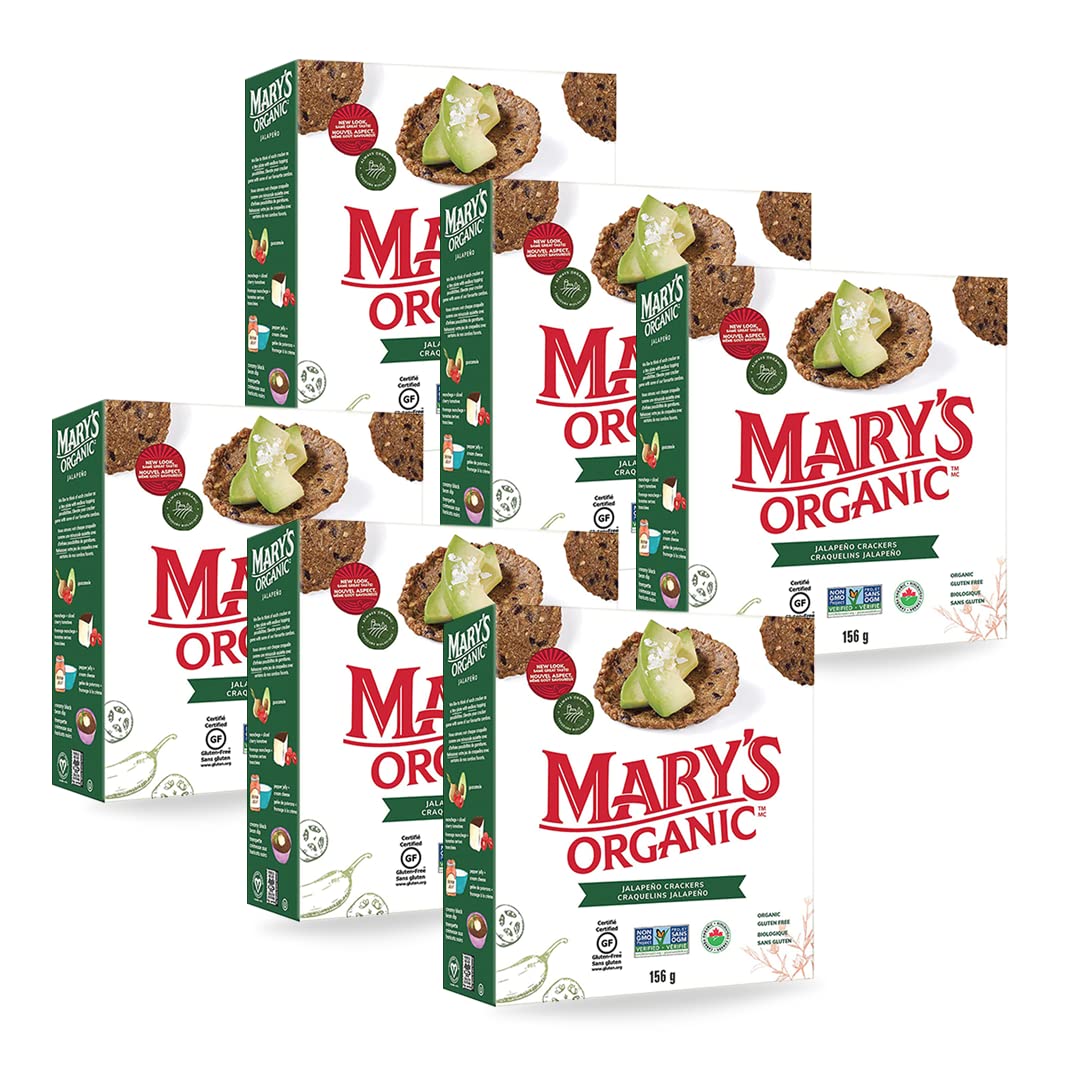 Mary's Gone Crackers Legacy Variety Pack, Original, Black Pepper, Herb -6.5 Oz (Pack Of 6), Organic Brown Rice, Flax & Sesame Seeds, Gluten Free