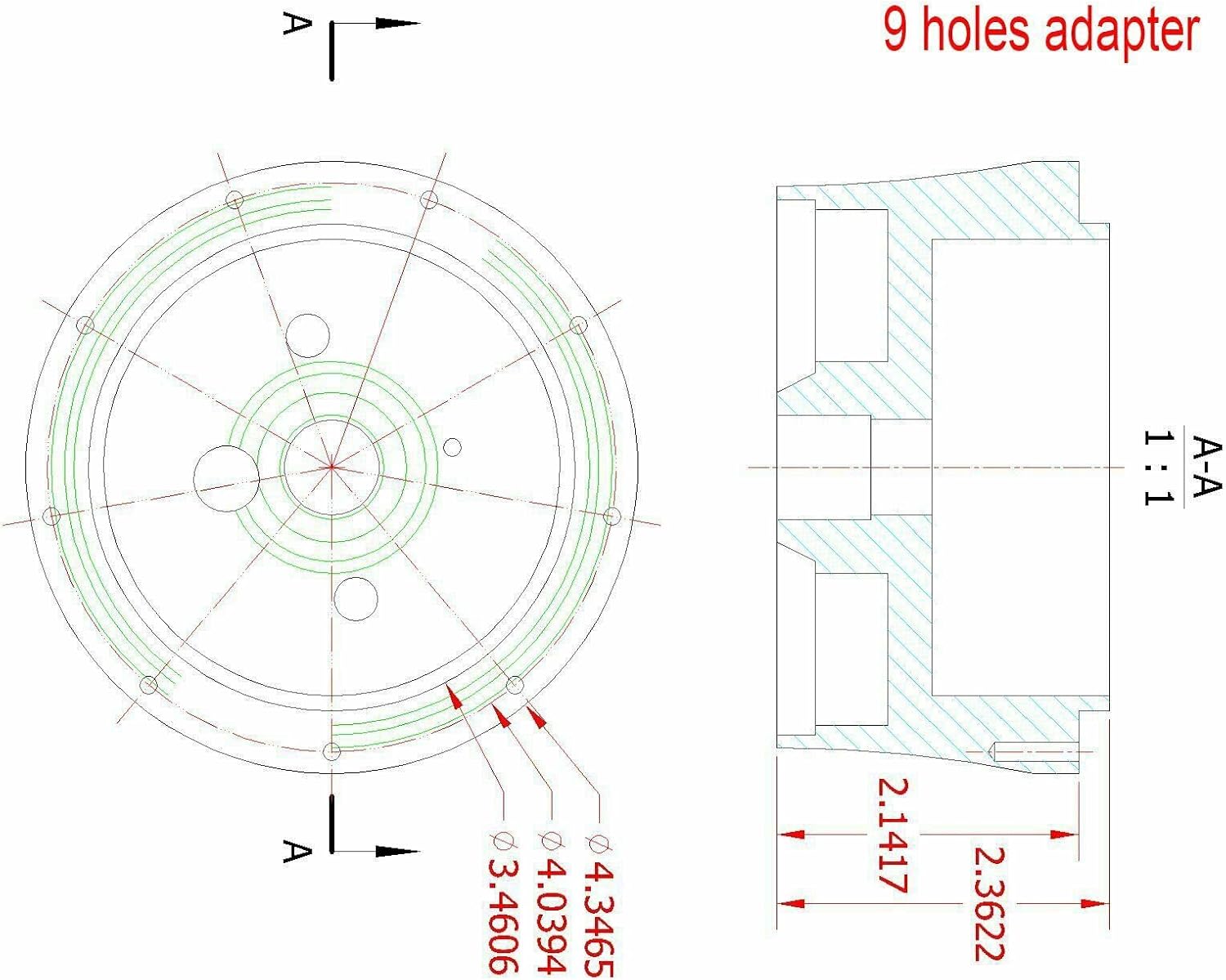 ND Tilt Auto 30'' Steering Column Shift Indicator W/Wheel Adapter Chrome Universal (DM-8522C)