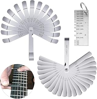 Asaisimg 3 Piece 32-Blade Feeler Gauge, 16-Blade Offset Feeler Gauge and Stainless Steel Thickness Gauge Set, Dual Marked SAE & Metric Sizes Gauge,Precisely Measure Mechanical Clearances