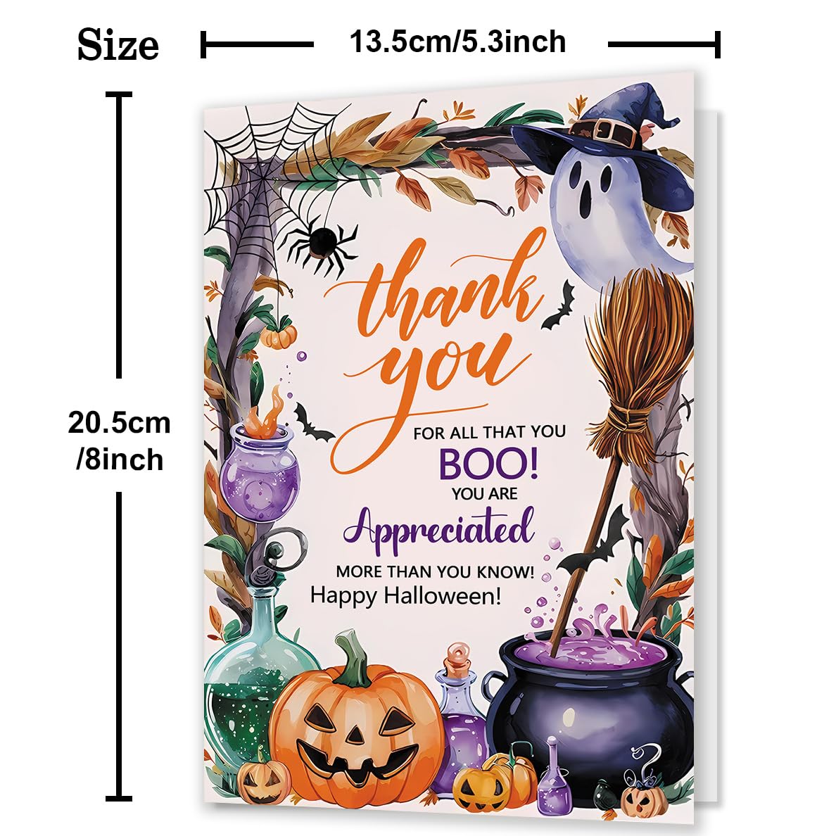 Editable Halloween Party Thank You Card, Halloween Birthday