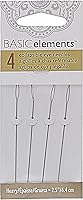 Vista 9 de The Beadsmith Basic Elements - Agujas plegables de 2.5 pulgadas de largo, alambre trenzado flexible, ojo grande, fácil de enhebrar, 4 agujas medianas