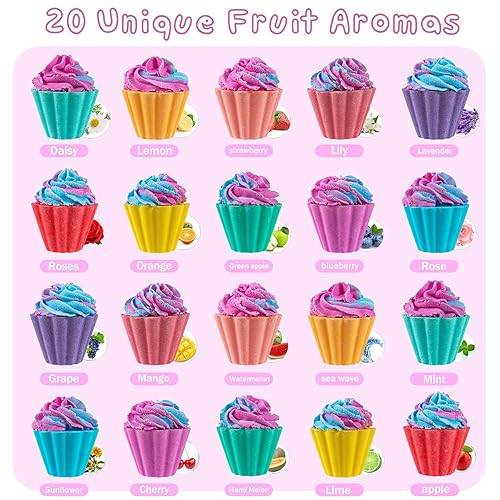 Miniatura 2 de Bombas de baño para niños con unicornio sorpresa en el interior, juego de regalo de 20 bombas de baño para niños, bomba de baño de burbujas hecha a