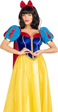 Leg Avenue Women's 3 Pc Royal Snow Princess Costume With Headband and Cape