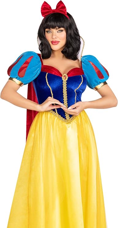 Leg Avenue Women's 3 Pc Royal Snow Princess Costume With Headband and Cape