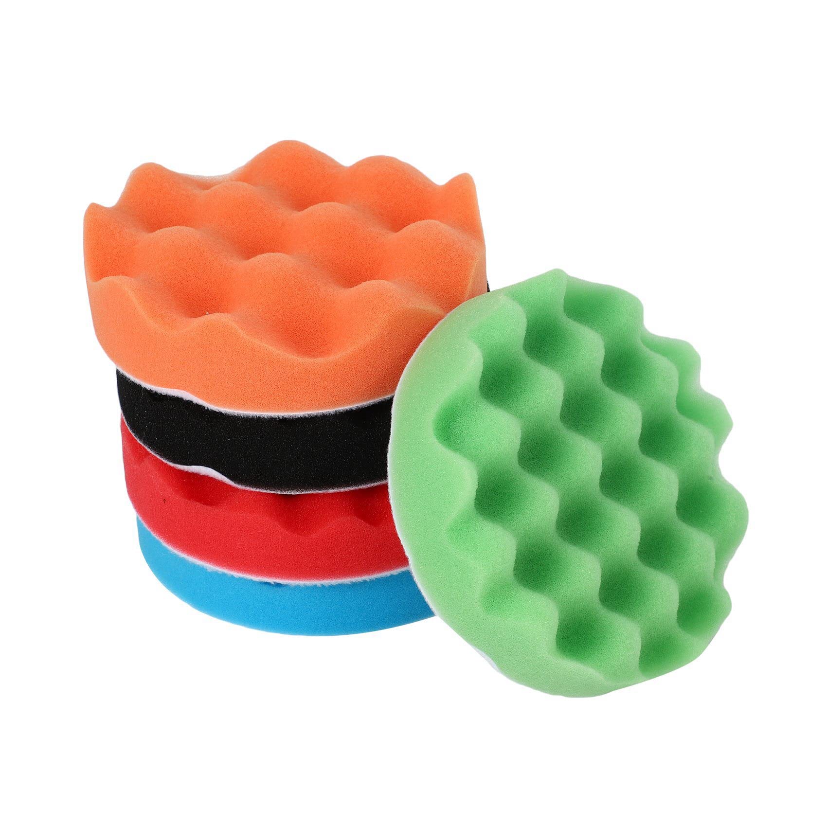 Herold 160Pcs/Set ÉPonge de Voiture Tampon de Polissage Ensemble 5 Pouces Polissage Tampon de Fartage pour Bateau Voiture Polisseur Tampon de Forage Roue Polisseur Outils