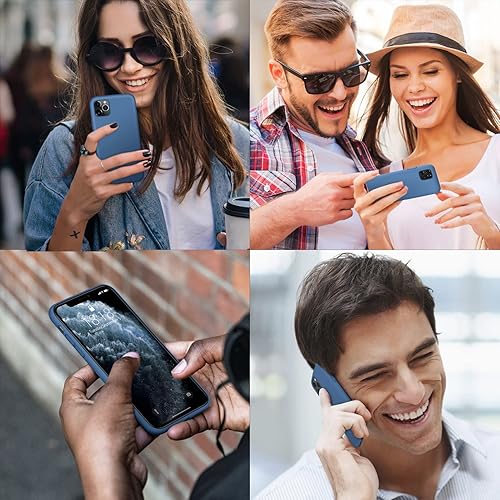 Miniatura 6 de DTTO Funda compatible con iPhone 11 Pro Max, serie Romance, funda de silicona protección mejorada de cámara y pantalla con cojín de rejilla de panal