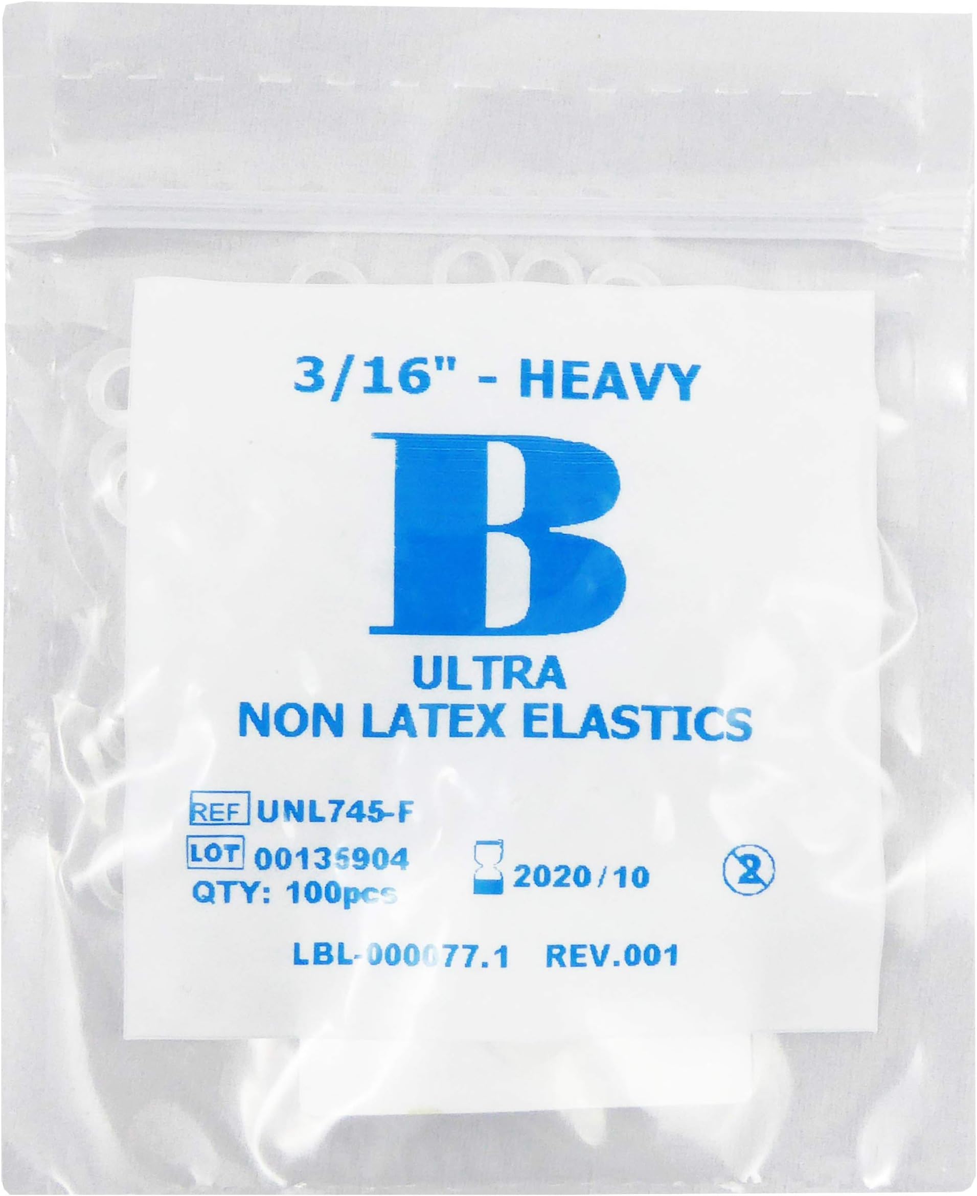 Orthodontic Elastics Bands ~ (Latex-Free 3/16 4.5oz)
