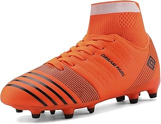 boys orange cleats