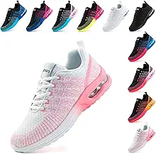 Zapatillas Running Mujer Zapatillas Deportivas Transpirables Zapatos Deporte Deportivos cojín de Aire Casual Atlético Ligero Malla Sneakers EU 36-42