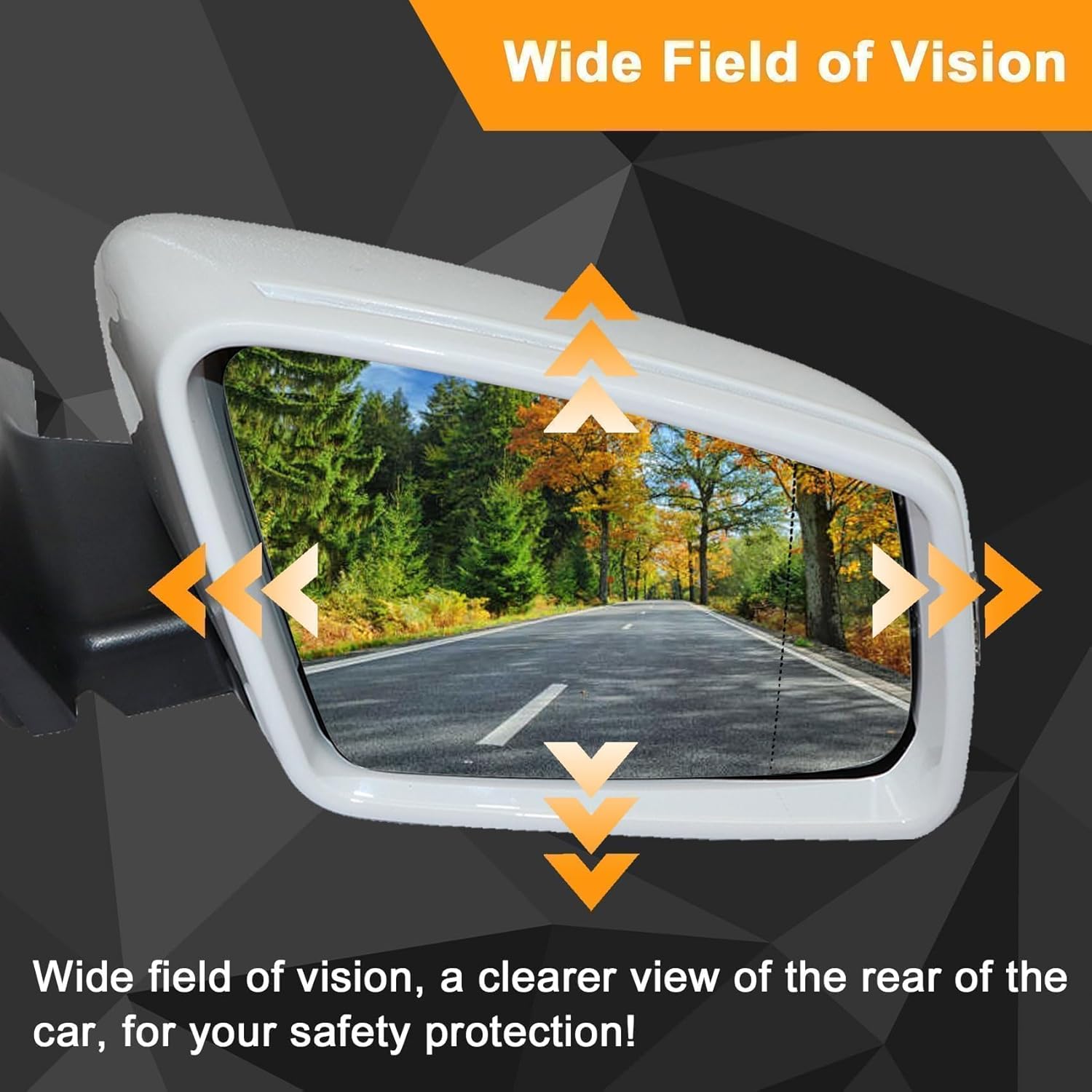 Mirror Right Passenger Side White Fit For Mercedes-Benz C250 C300 C350 C63 AMG 2008-2014 With Memory/In-housing Signal Light/Power Glass/Heated/Power Folding#2048103076 2048102076 2048101876