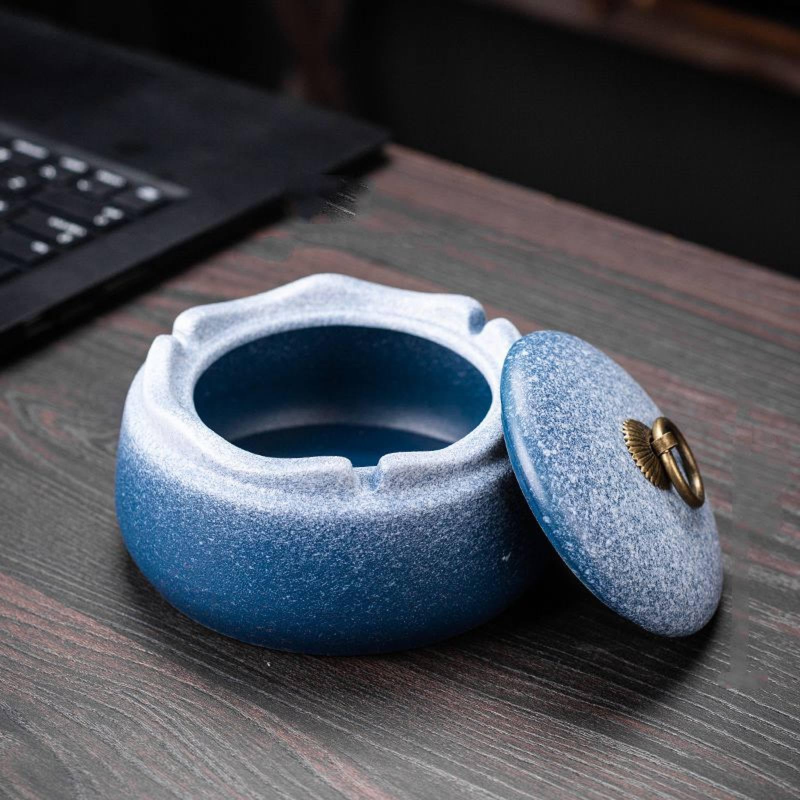 Cendrier en céramique au design dégradé élégant pour décoration d'intérieur