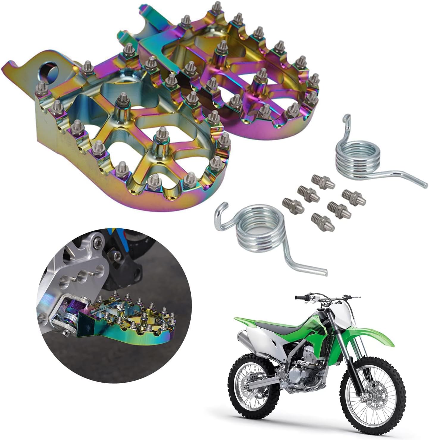 AnXin Foot Pegs Footpegs Footrests Foot Pedals Rests CNC MX