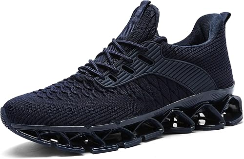 Miniatura 3 de Zapatos deportivos para hombre sin cordones para correr, caminar, tenis con cuchilla, informales, cómodos, antideslizantes, para el trabajo,