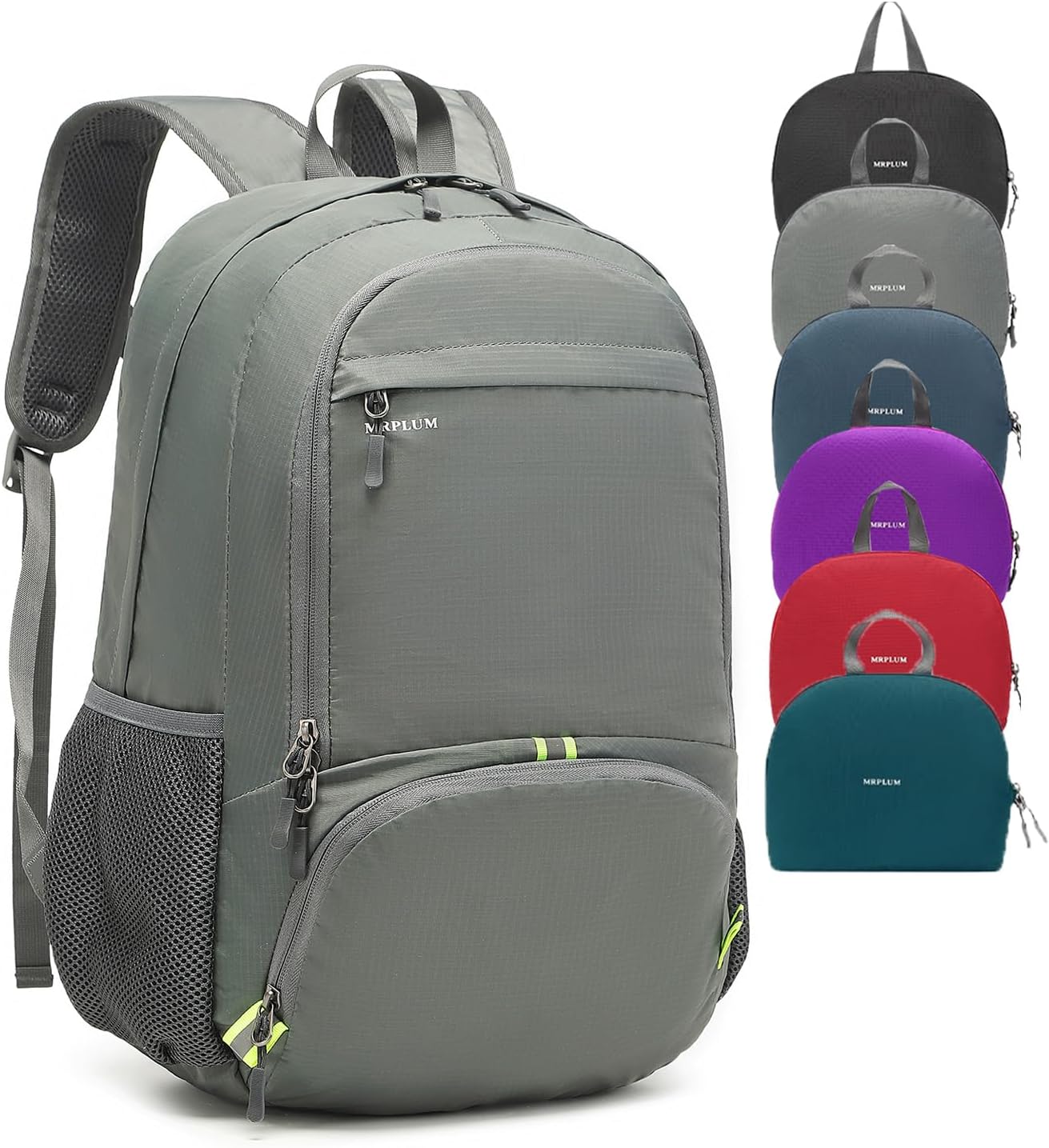 MRPLUM 30L Rucksack Foldable Ultralight Packable Backpack, Unisex Durable Handy Daypack for Travel & Outdoor Sports Durable & Waterproof