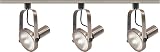 Nuvo Lighting TK343 3-Light PAR30 Short Neck Gimbal Ring Track Light Kit, Brushed Nickel – view 1