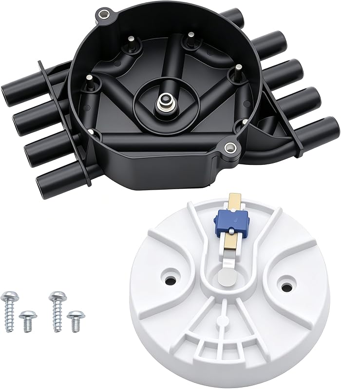 Kit de tampa e rotor do distribuidor OXCANO com terminais de latão para Vortec V8 – 1 unidade