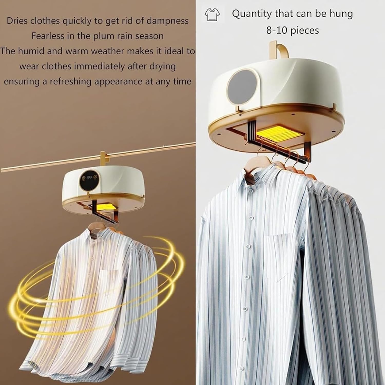 Automatic Ironing Machine, Portable Clothes Dryer Upgraded, Inflatable Shirt Wireless Vertical Steam Iron, Portable Clothes Dryer with Remote Control