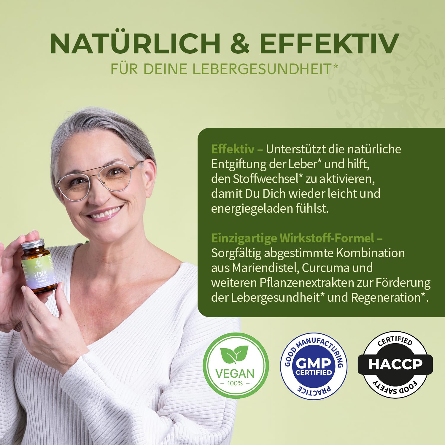 BitteLiebe - Leber Komplex mit Artischocke, Löwenzahn, Mariendistel und Cholin - Leber Kur hochdosiert mit Silymarin - entgiften Testsieger, vegan & Made in Germany (1)