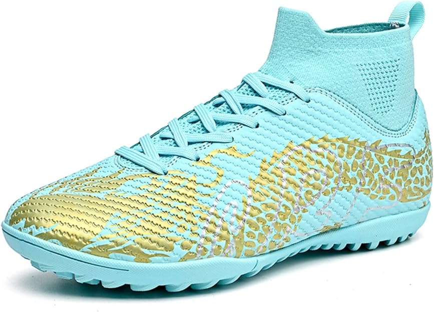 WEJIESS Fußballschuhe Für Kinder - Leichte Sport- Und Trainingsschuhe Mit Klettverschluss