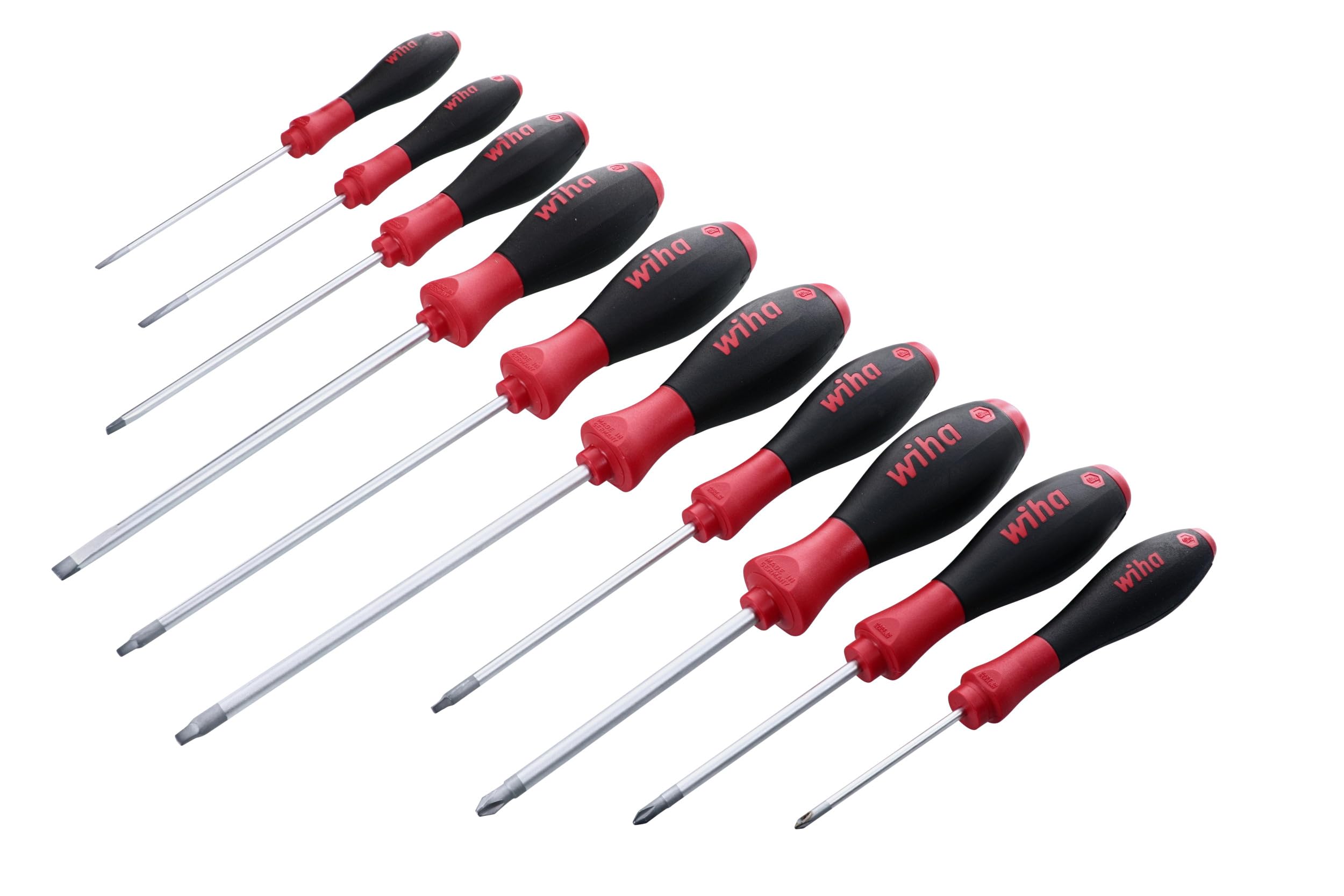 Wiha 30290 SoftFinish 10-Piece Screwdriver Set