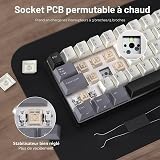 RK ROYAL KLUDGE RK61 60% Clavier mécanique sans, Format Mini Portable - 5