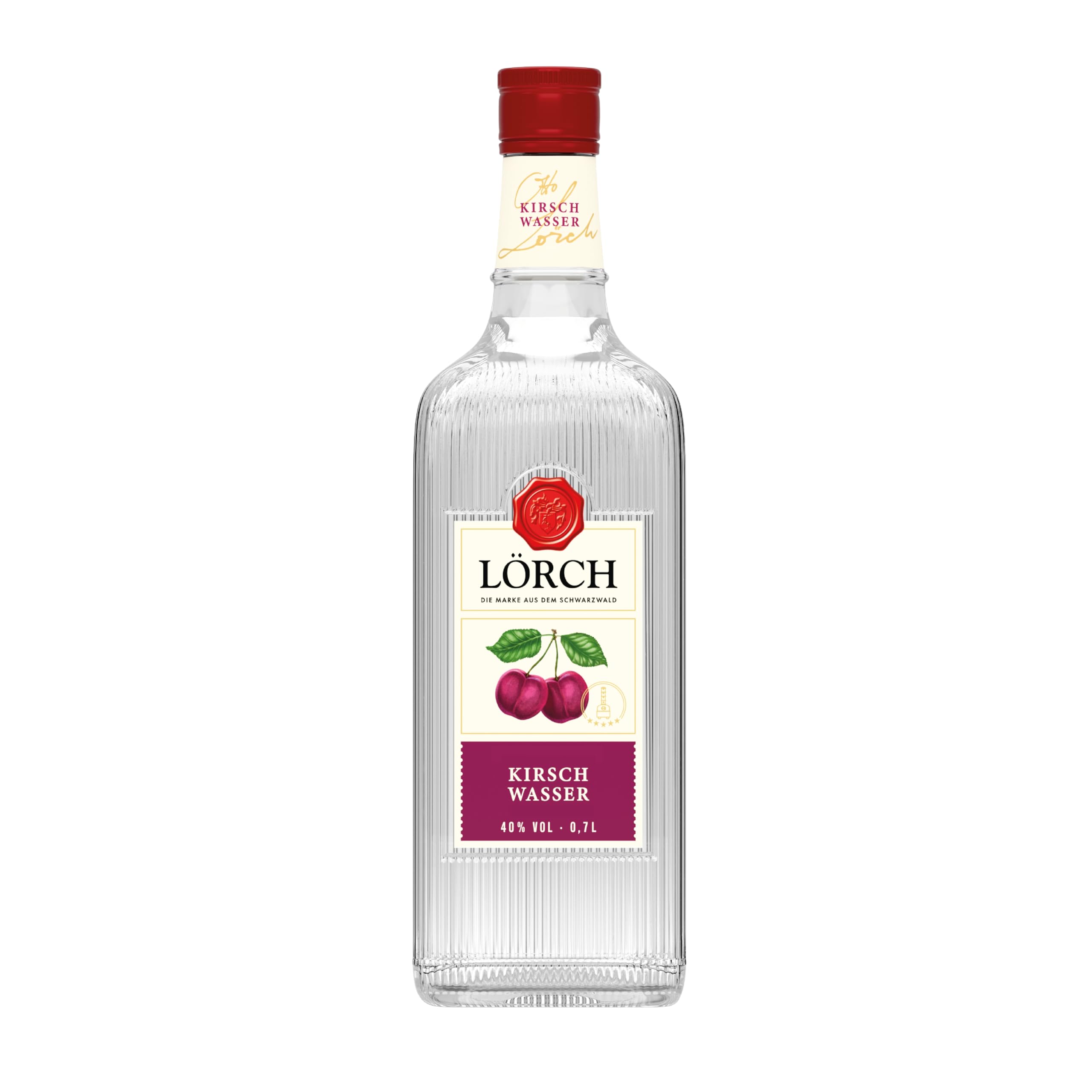 Lörch Schwarzwälder Kirschwasser - der Obstbrand aus sonnengereiften Kirschen | alc. 40% vol | 1 x 0,7l