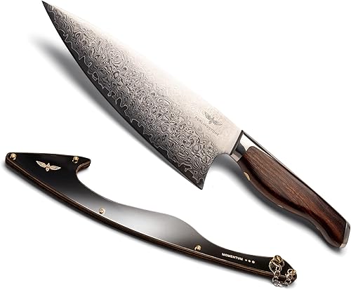 Momentum Collection - Cuchillo de chef de 8 pulgadas, cuchillo de chef ultra afilado con hoja de acero japonés AUS10, cuchillo de cocina