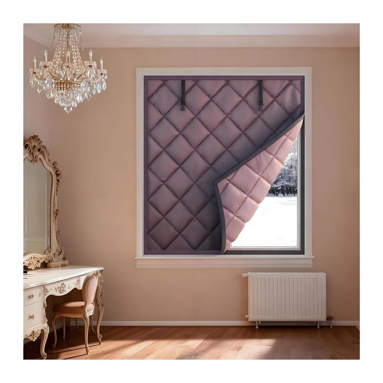 Moustiquaire pour porte d'entrée et fenêtre kit isolant 3 couches multicolore gris
