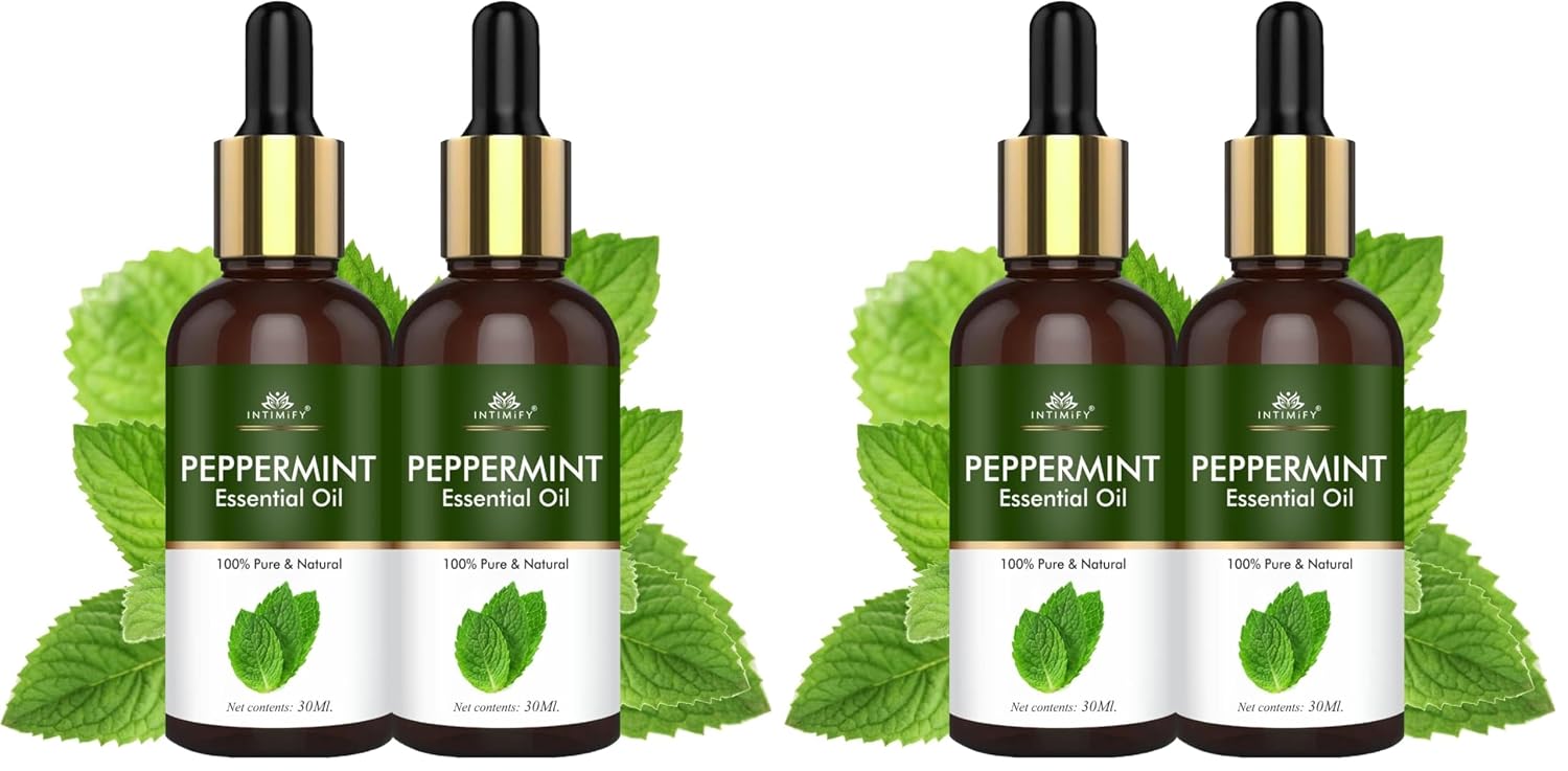 INTIMIFY Peppermint Essential Oil For Hair Growth 30ml(Pack Of 4) - Review, Price and Buying Guide