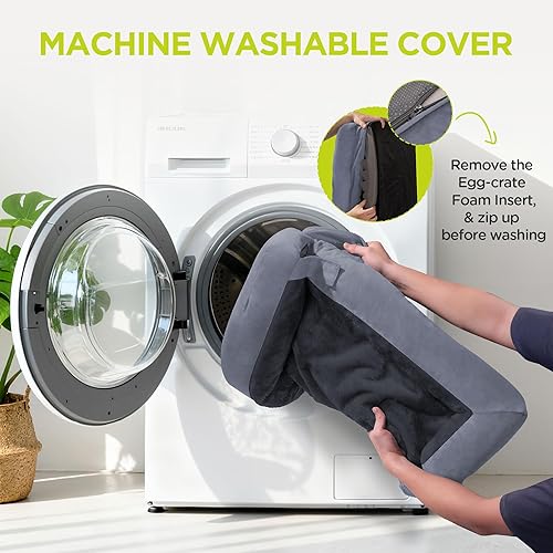 Miniatura 5 de Cama extra grande para perro, cama ortopédica XL lavable para perros grandes, sofá impermeable para mascotas con funda extraíble, parte inferior