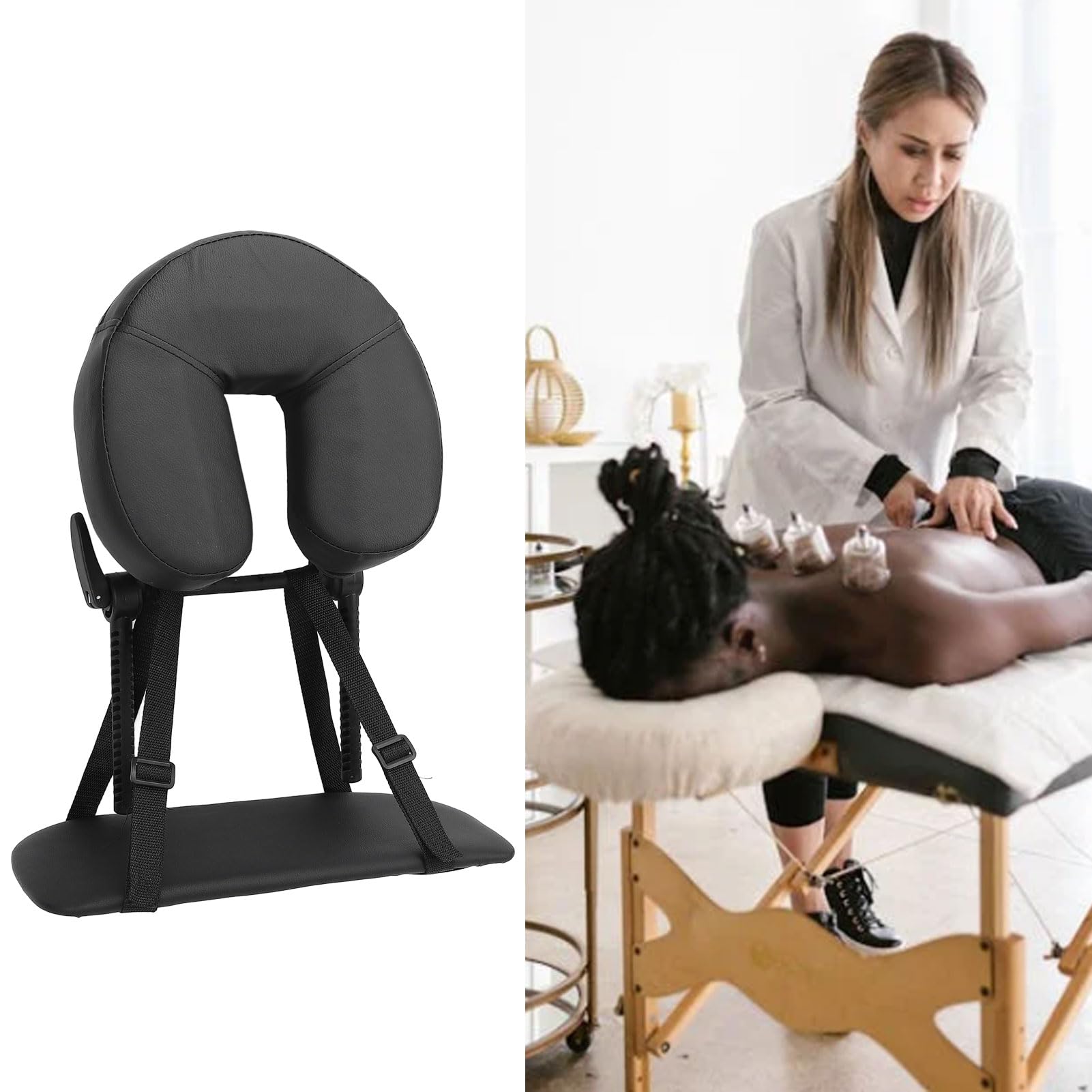 Amazon.co.jp: ベッド用マッサージヘッドレスト、マッサージ枕フェイス