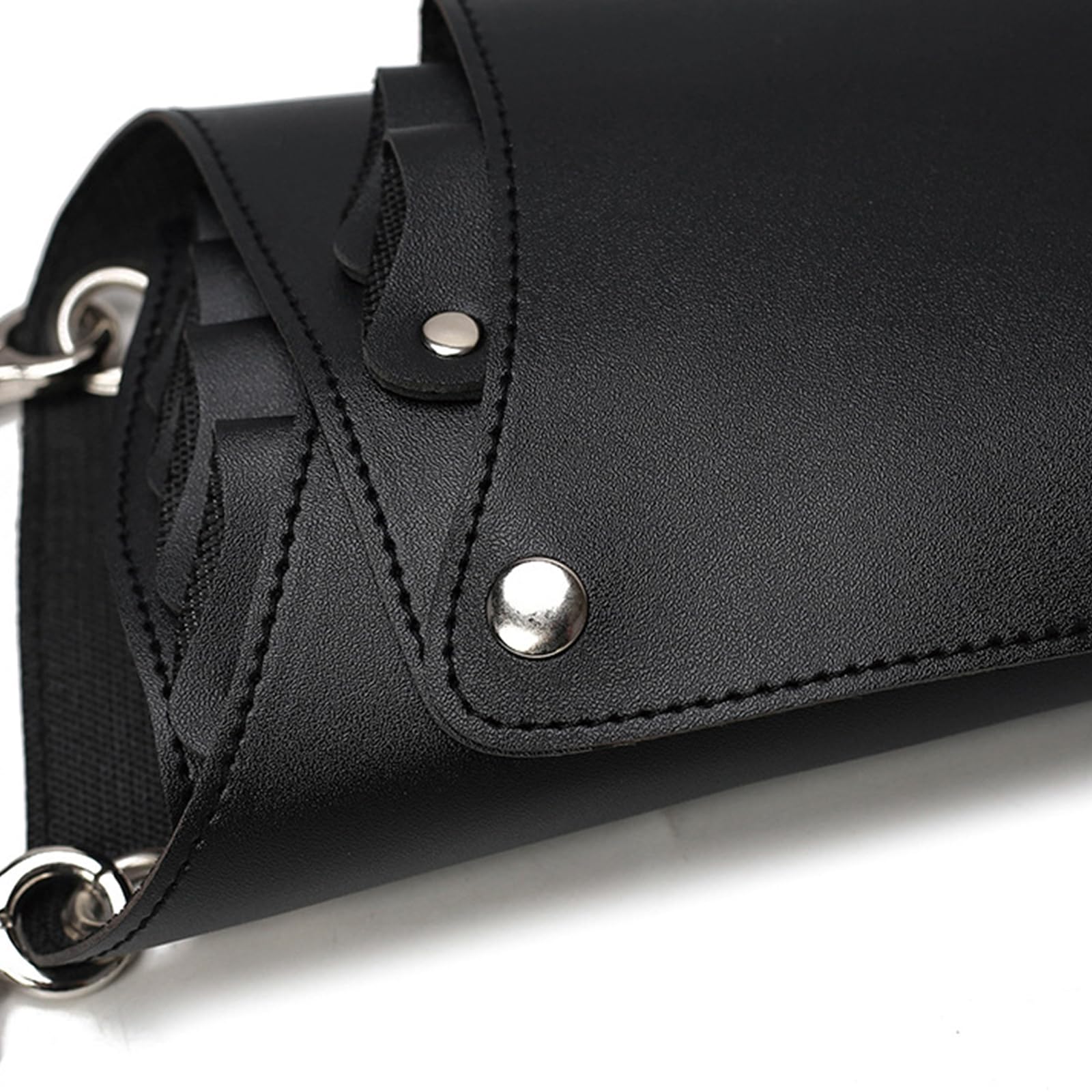 Scissors Salon Barber Hairdressing Scissor Bag Holder Hair Stylist Tool Waist Bag Convenient, Black - Image 4