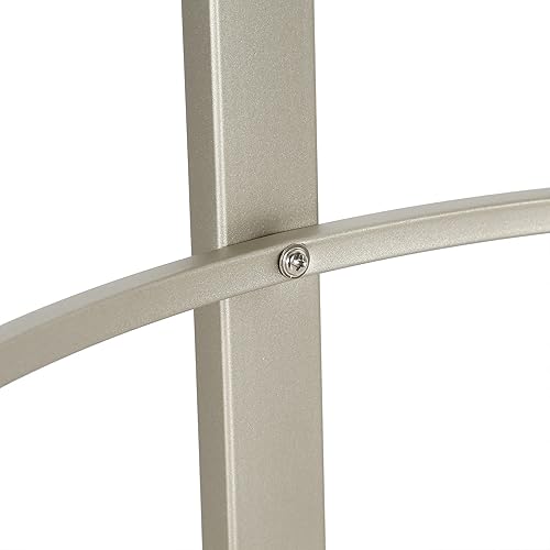 Miniatura 7 de Henn&Hart Mesa auxiliar redonda de 20 pulgadas de ancho en níquel satinado, mesa para sala de estar, dormitorio