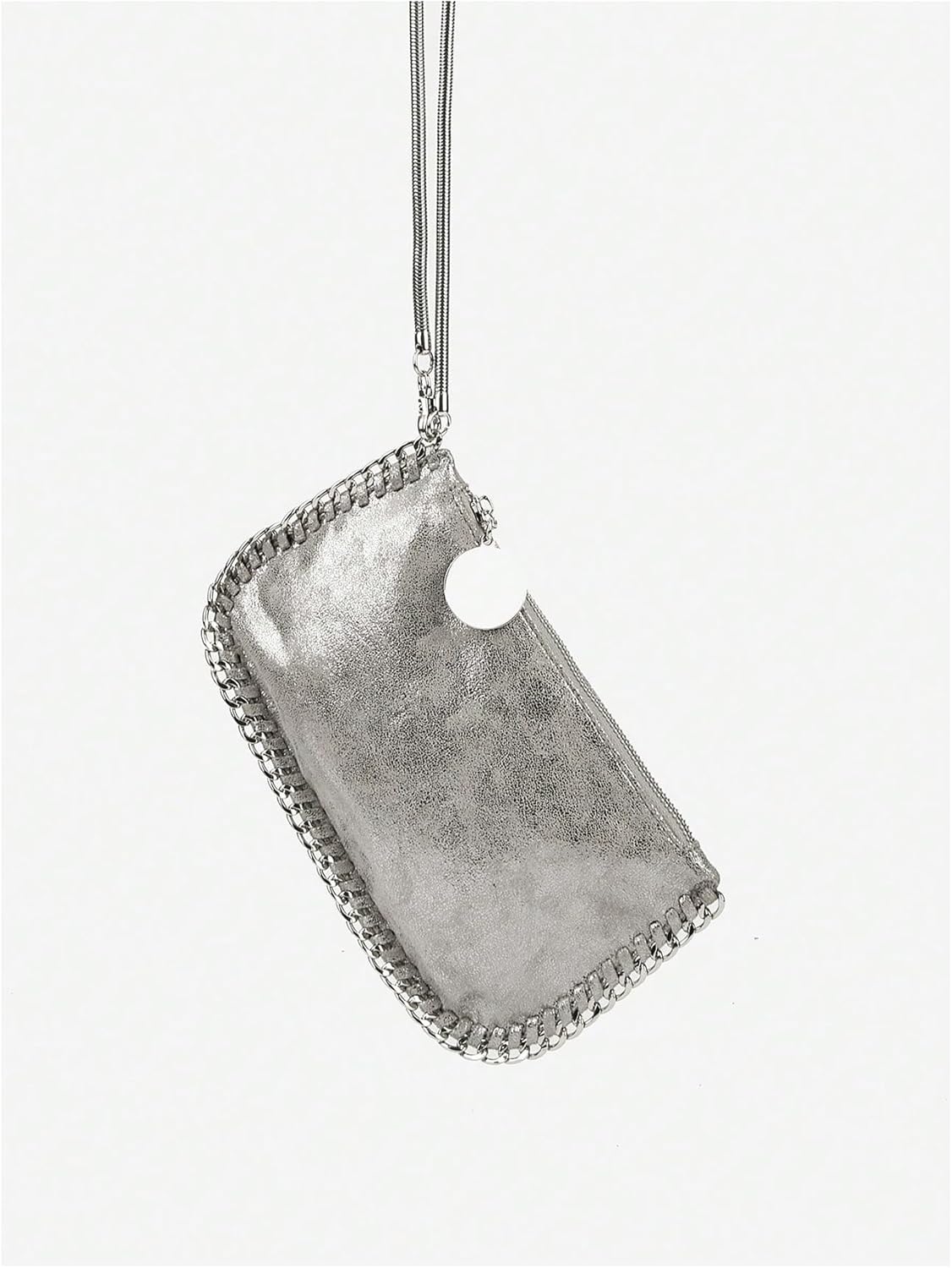 OYOANGLE Women's Small Crossbody Bags Zipper Chain Crescent Shoulder Handbags with 3 Straps Top-Handle Handbag Trendy Bag - Image 5