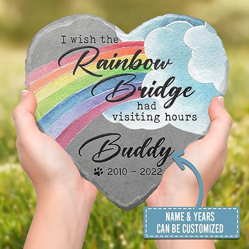 Miniatura 35 de Pawfect House Piedra conmemorativa para perros, Piedra conmemorativa personalizada para mascotas con foto, Regalos conmemorativos para mascotas