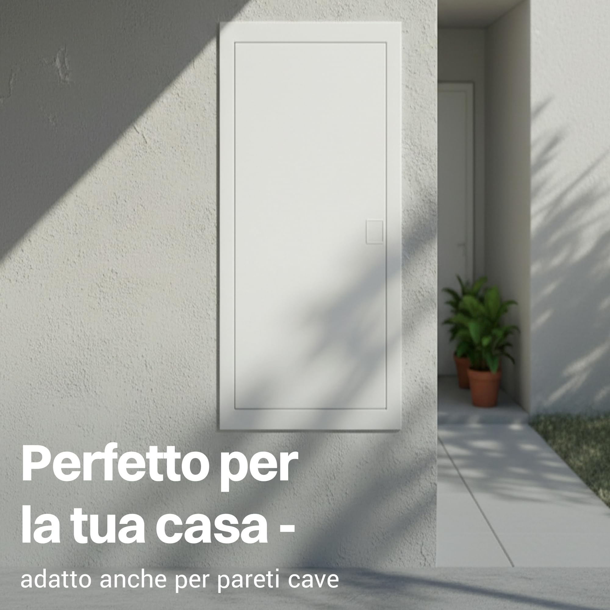 Intratec Quadro Elettrico da Incasso 5 File – Centralino di Distribuzione IP40 per 60 Moduli con Porta Metallica Bianca e Guida DIN per Impianti Elettrici Interni – 346 x 94 x 842mm