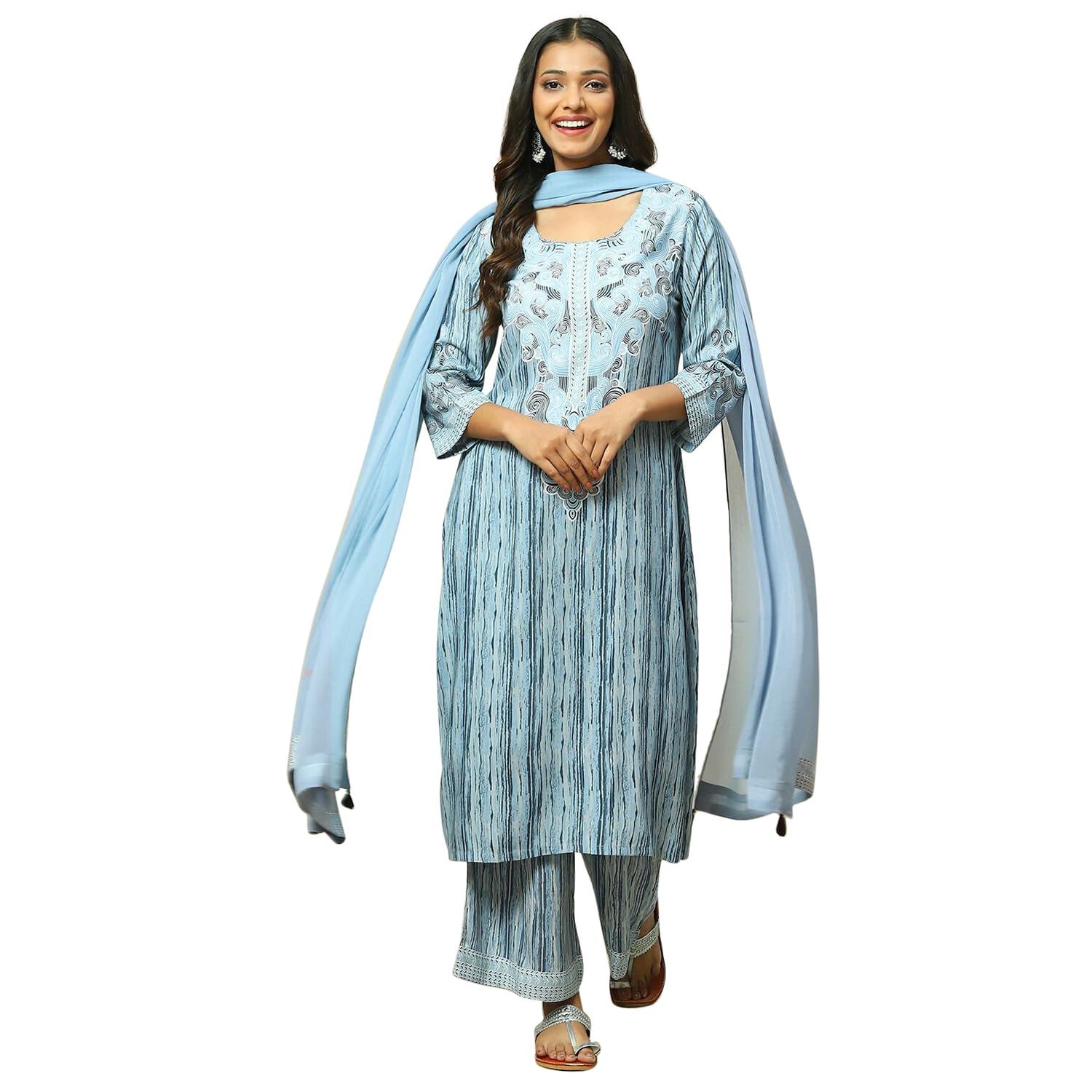 Womens Rangriti Women Viscose Printed Suit Set