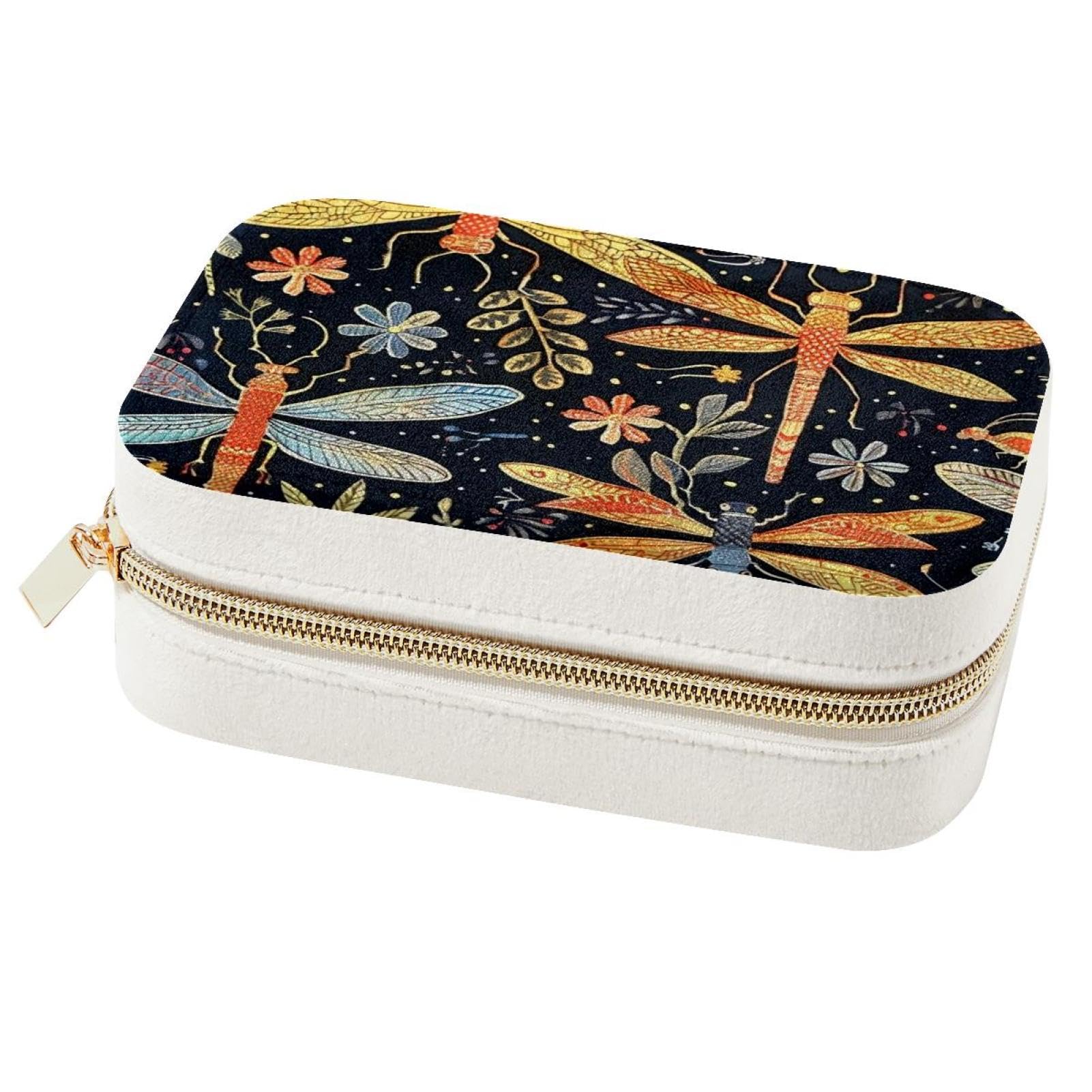 Boîte à bijoux portable libellule idéale pour vos voyages