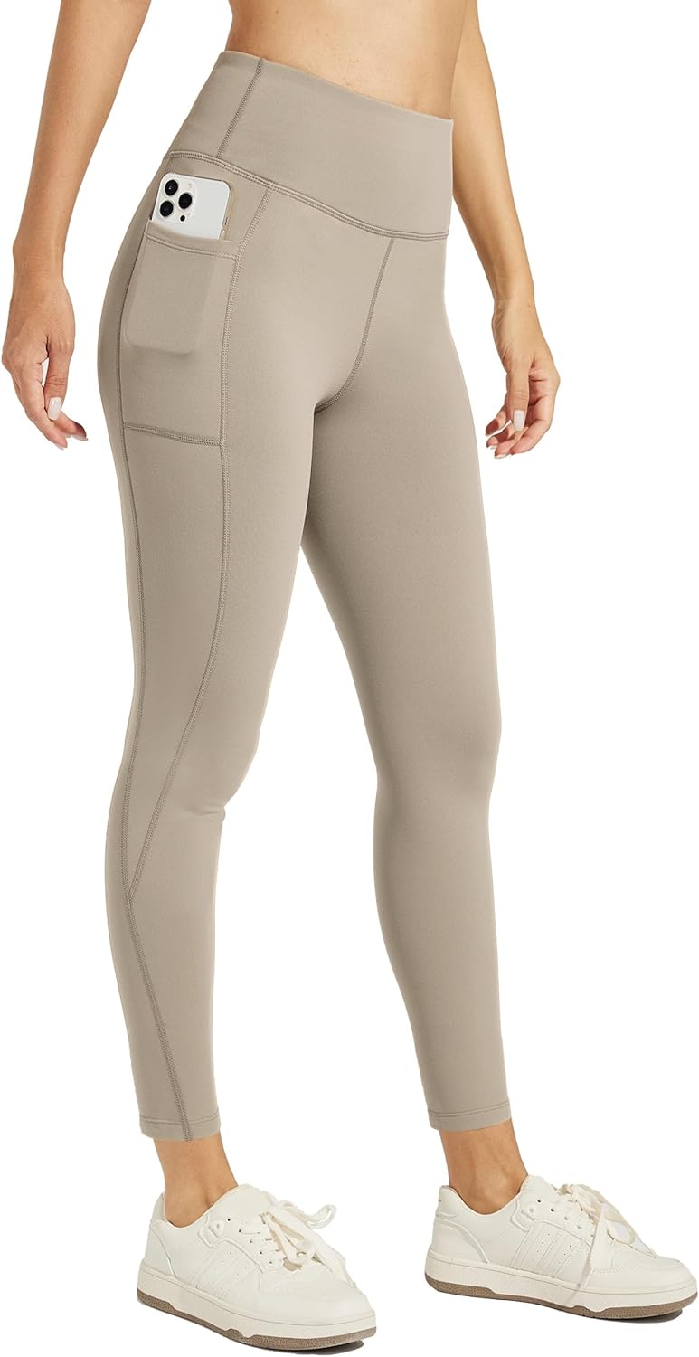 Willit Women's Fleece Lined Leggings Water Resistant Winter Pants Thermal High Waisted Yoga Running with Tights Pockets
