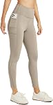Willit 24" Leggings en lin de polaire Petite haute taille thermique de pantalons d'hiver Yoga Courir serrés Poches pour femme