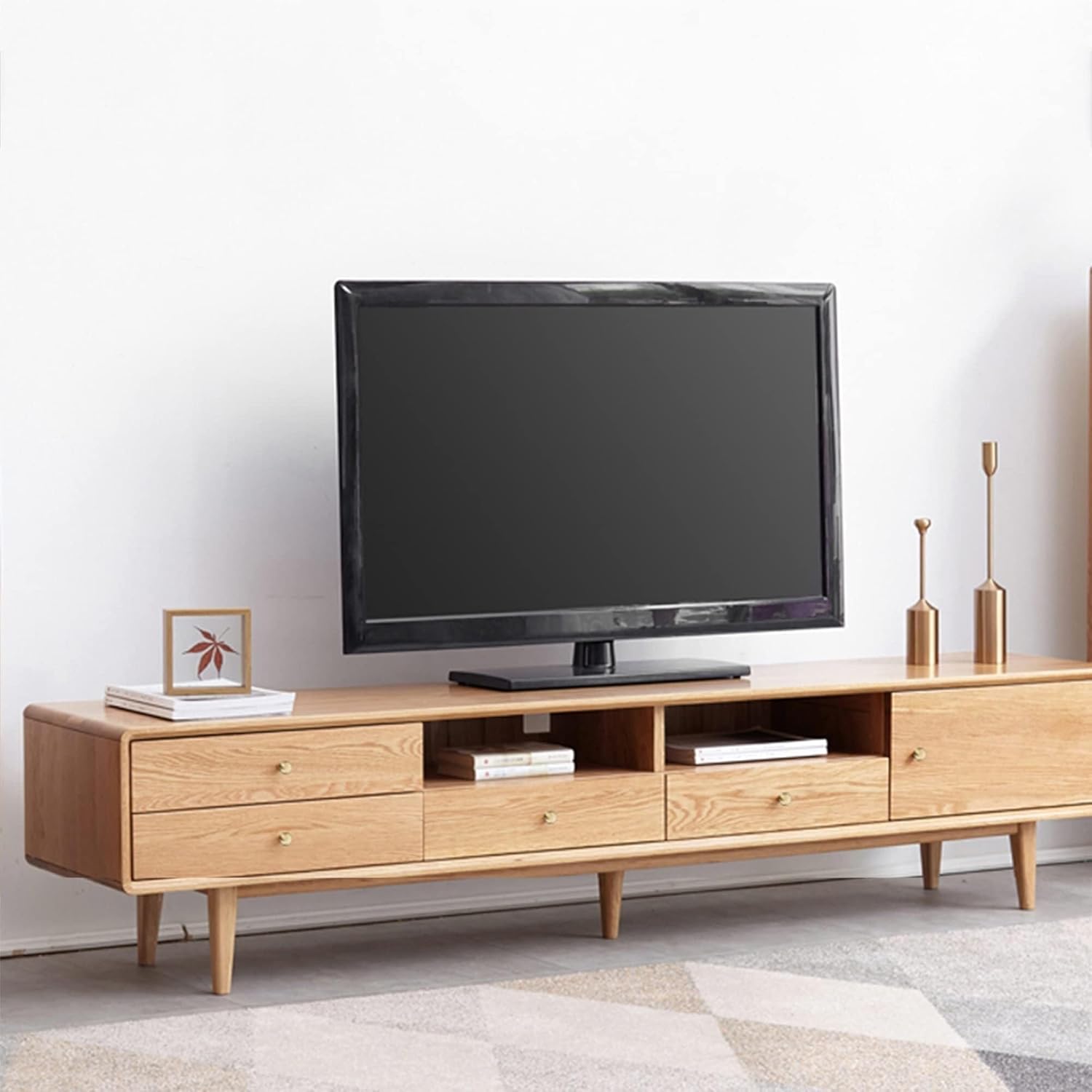 Cabinet Knob,9 Pack Gold Drawer Pulls,Round Solid Brushed Brass Furniture Knobs Hardware with Screws for Cupboard Door Dresser Wardrobe Shoe Cabinet (Size : Single Hole 25mm)